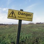 asbestos danger hazard sign