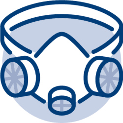 blue mask icon